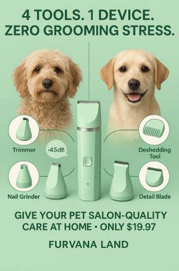 4 in 1 Pet Grooming Set For Effortless At-Home Care